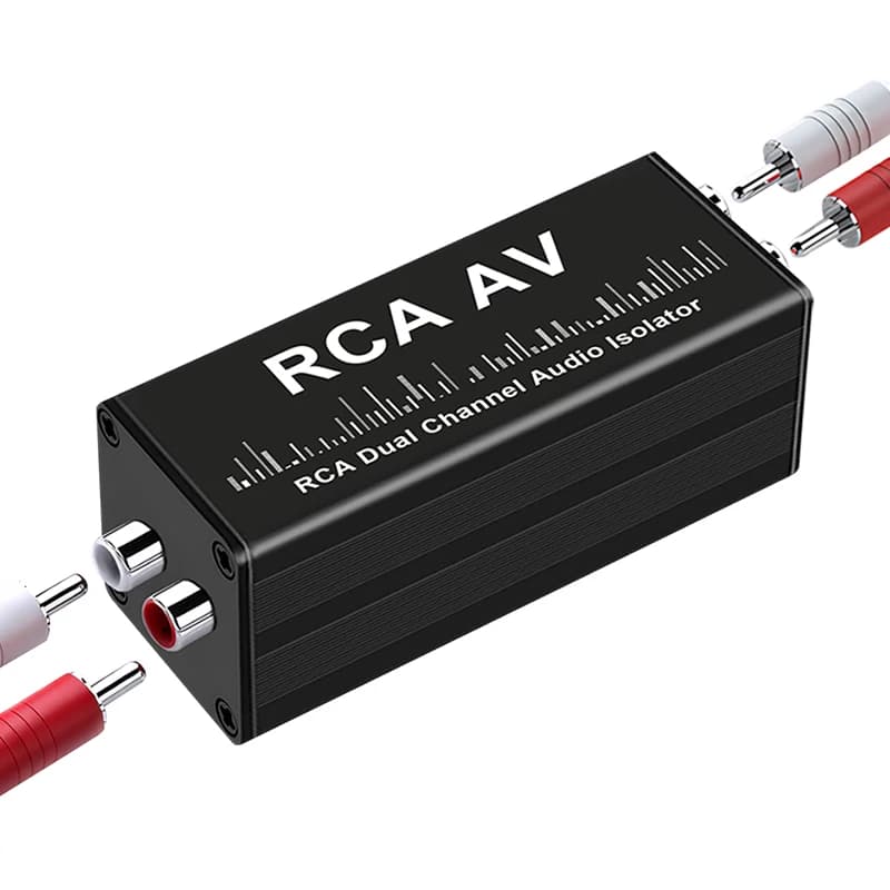 Filtre anti-bruit RCA pour système audio de voiture et maison, isolateur de boucle de masse, élimine