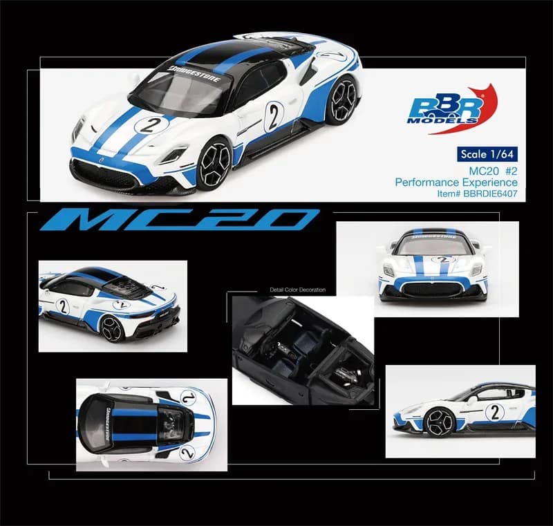 BBR64 BBR 1:64 296 GTB Giulia GTA MC12 Competizione # 1 Vitaphone Racing Daytona SP3 812 Modèle de v