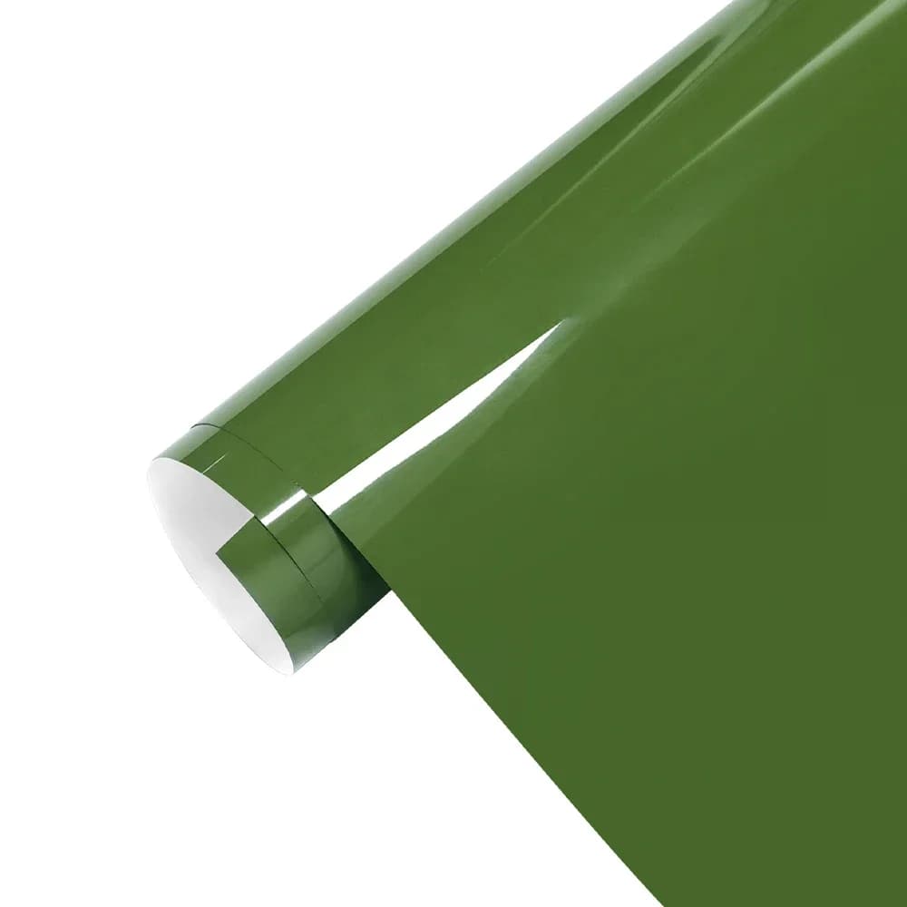 Autocollant de film rond en vinyle pour tout le corps de voiture, autocollant vert l'horloge, change