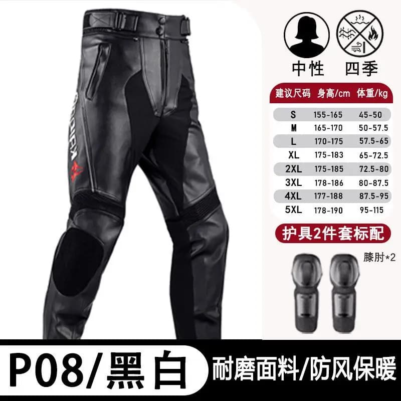 Combinaison de moto en cuir anti-chute pour homme, style motard, toutes saisons, coupe-vent, équipem