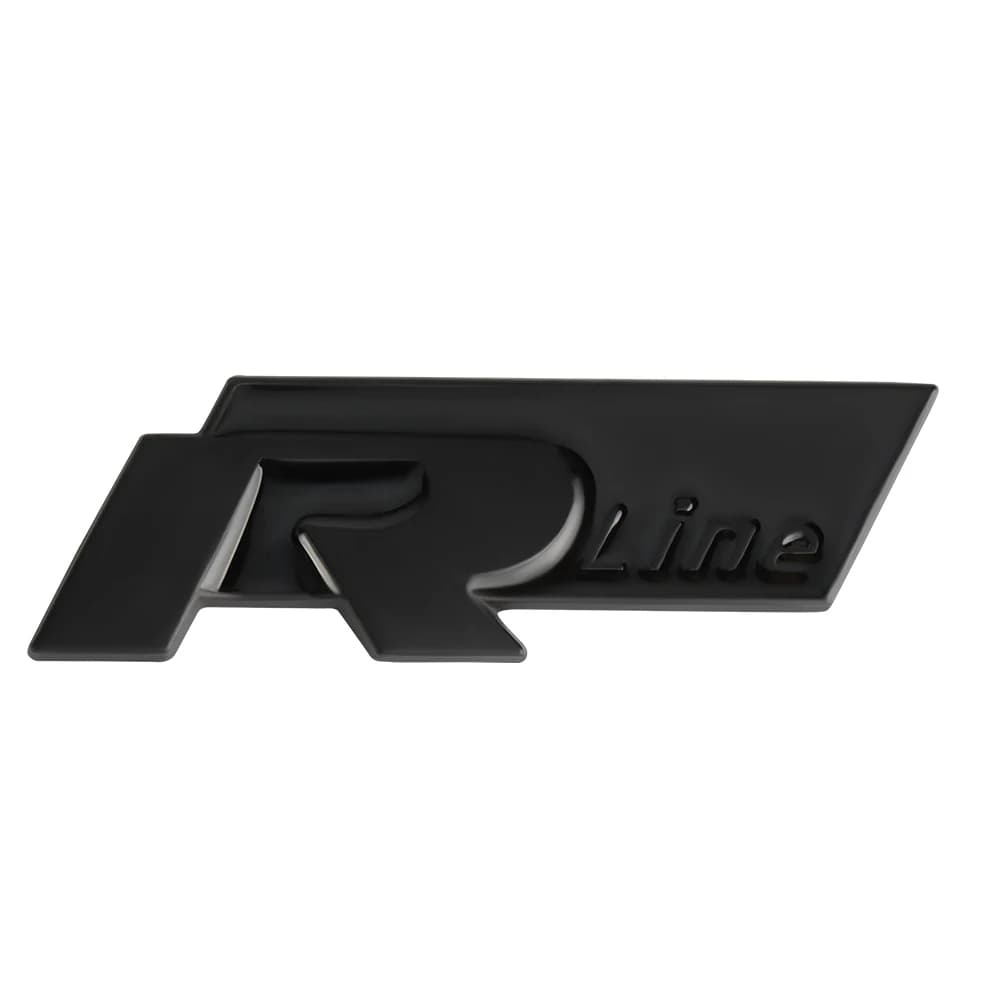 Emblème de calandre avant de voiture Rline R, autocollant métallique, badge de décoration de coffre,