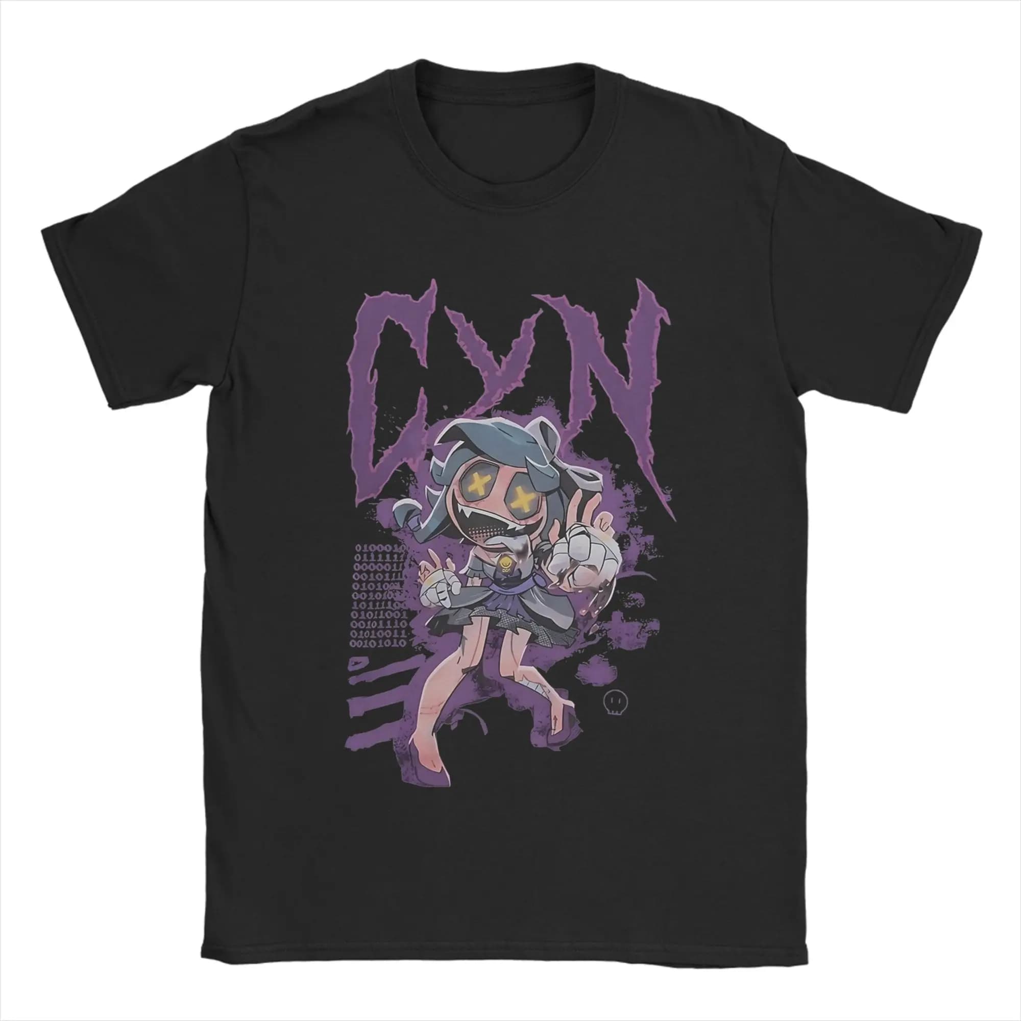 Murder Drones Cyn T-shirt pour hommes 100% coton, T-shirts incroyables, col rond, vêtements à manche