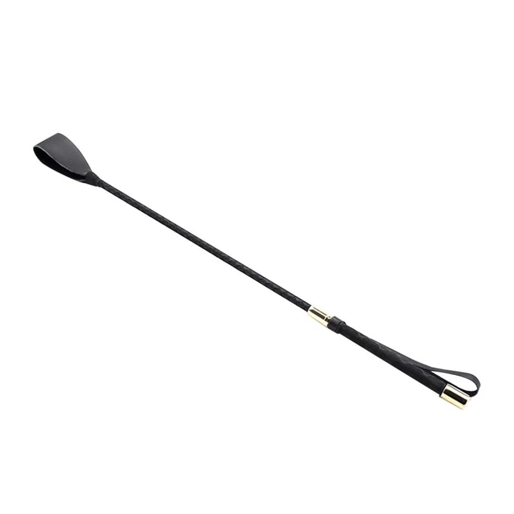 Fouet d'équitation en cuir PU, 45/54cm, cils d'entraînement, antidérapant, accessoire d'apprentissag