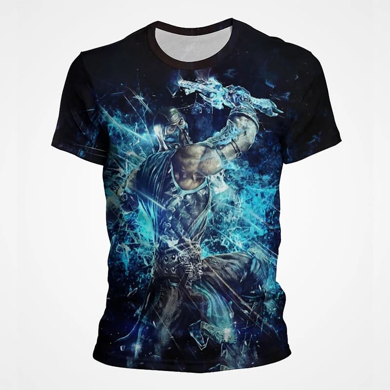 Mortal Kombat jeu impression 3D T-Shirts été hommes femmes décontracté mode surdimensionné à manches
