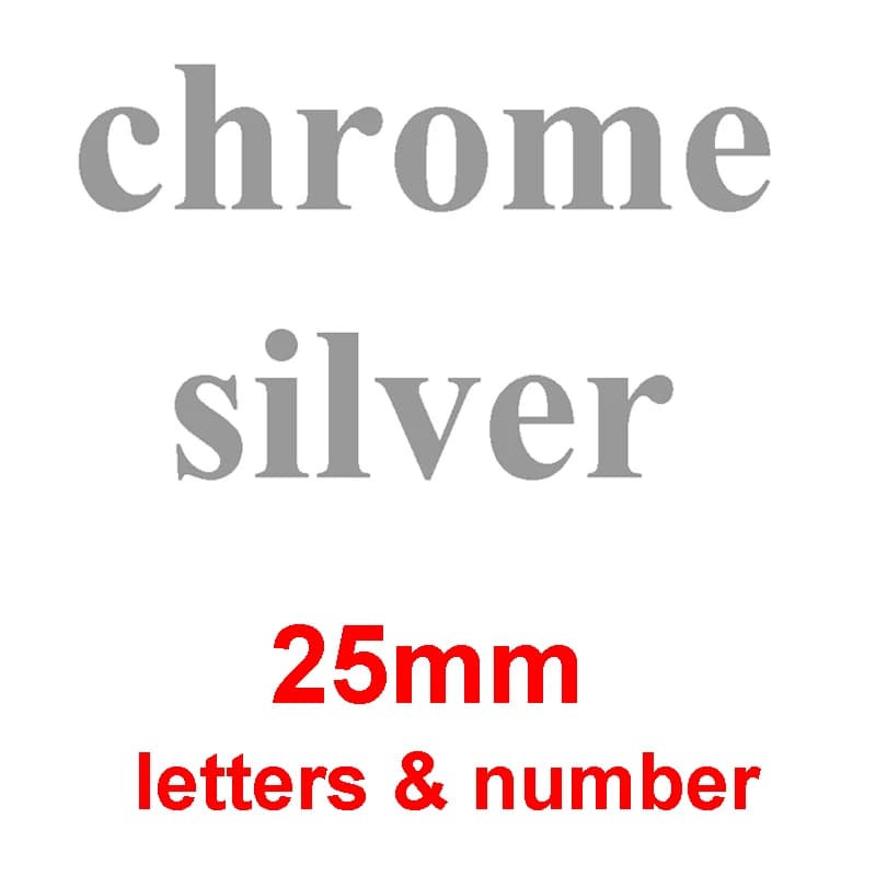 A-Z 0-9 25mm lettres numéros bricolage voiture style réaménagement emblème Logo autocollant Alphabet