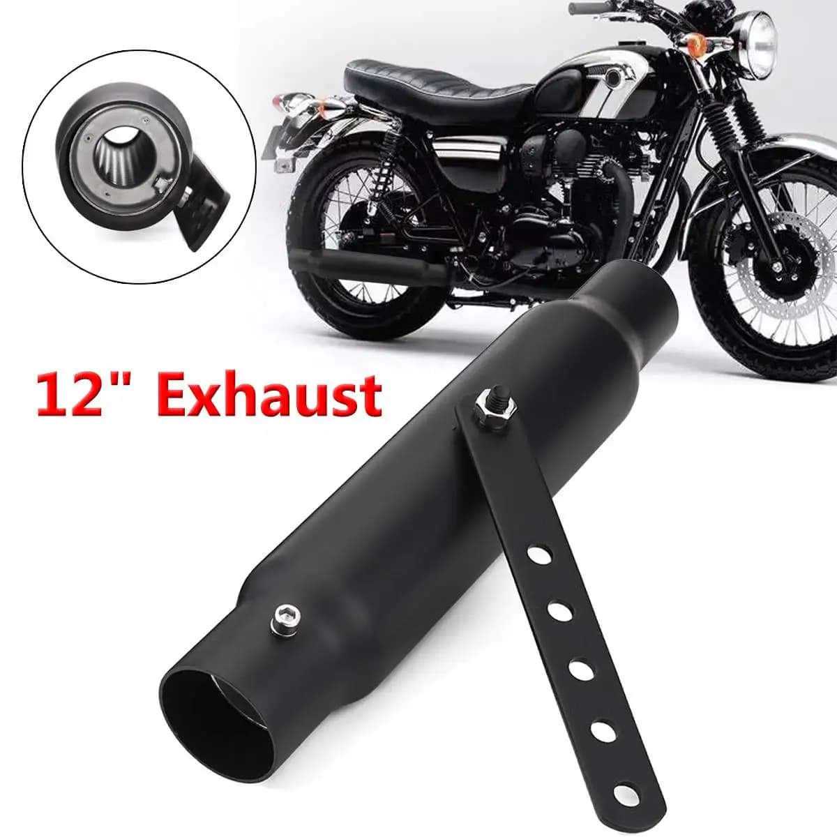 Silencieux d'échappement pour moto, échappements pour motos rétro vintage classiques, électroplaqué,
