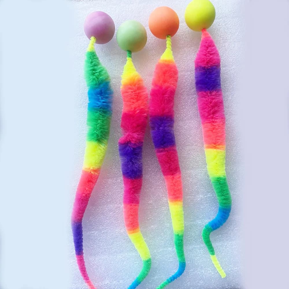 Jouets interactifs pour chat, cornichon, boule rebondissante colorée, fournitures pour animaux de co
