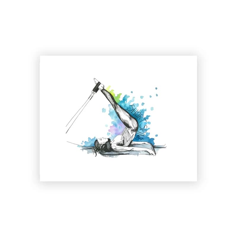 Tableau d'entraînement de Yoga Pilates, imprimés d'art, affiches aquarelle, exercice de femme, peint