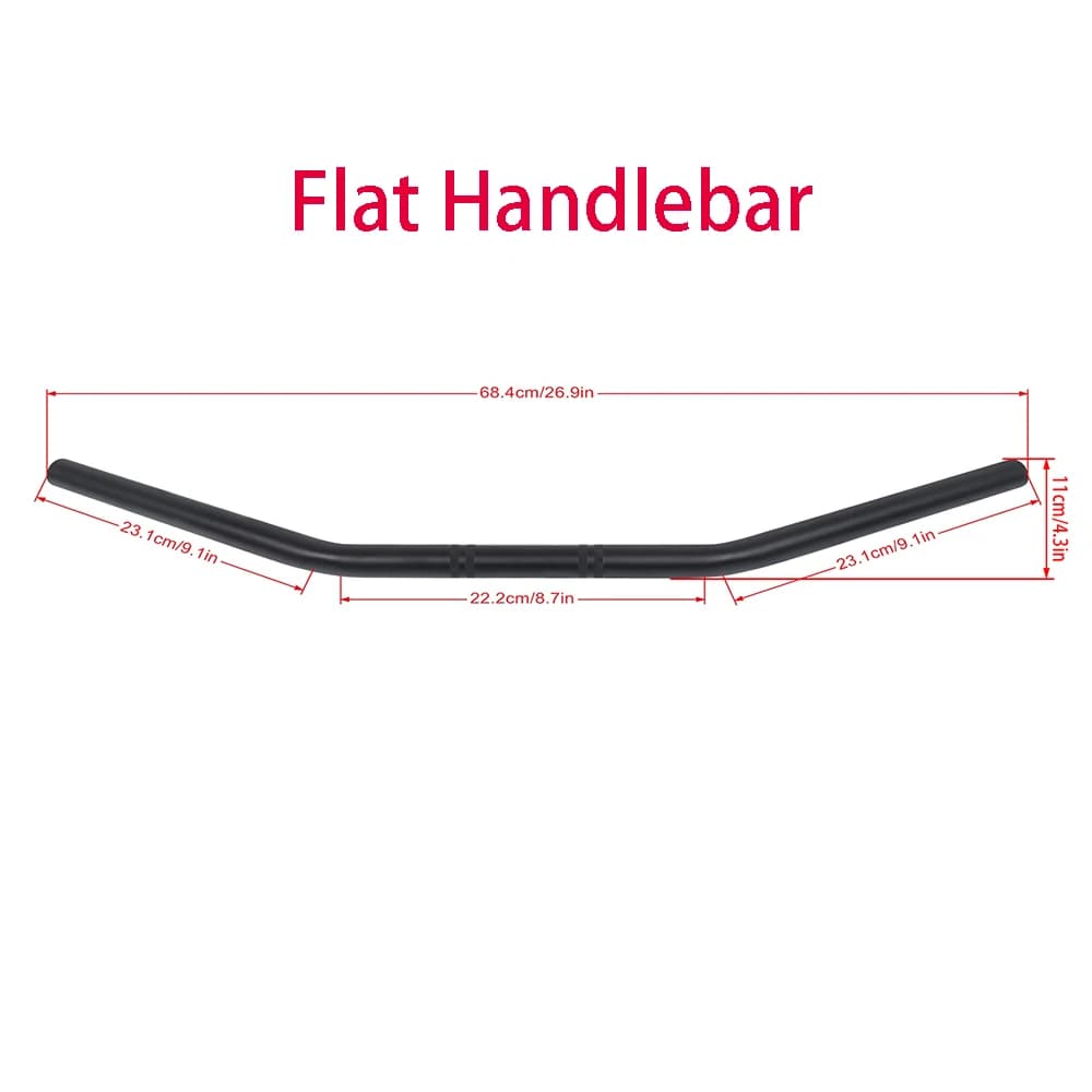Guidon avec barres de frein, compatible avec Harley Softail Sportster Davidison XL883 XL1200 XL 1200