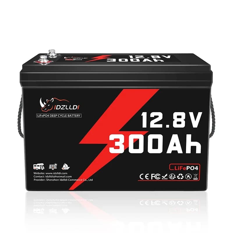 Batterie LiFePO4 12V 300Ah avec BMS 200A, cycles profonds, batterie au phosphate de fer et de lithiu