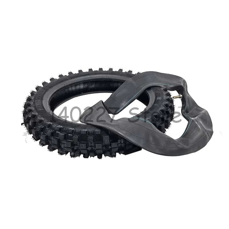 Pneu tout-terrain 80/100-12 avec chambre à air 3.00-12 pour Dirt Pit Bike Motocross moto tout-terrai