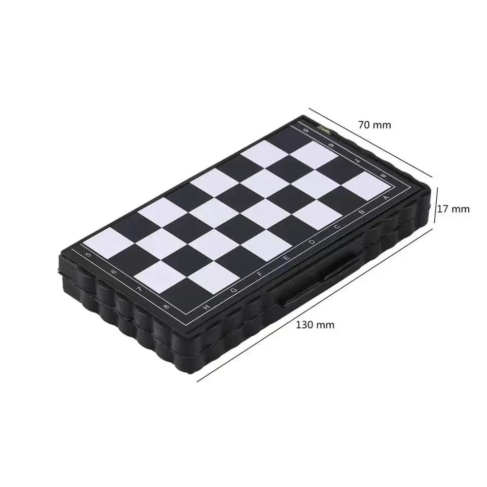 Mini jeu d'échecs magnétique pliant, jeu de société en plastique magnétique, jouet Portable pour enf