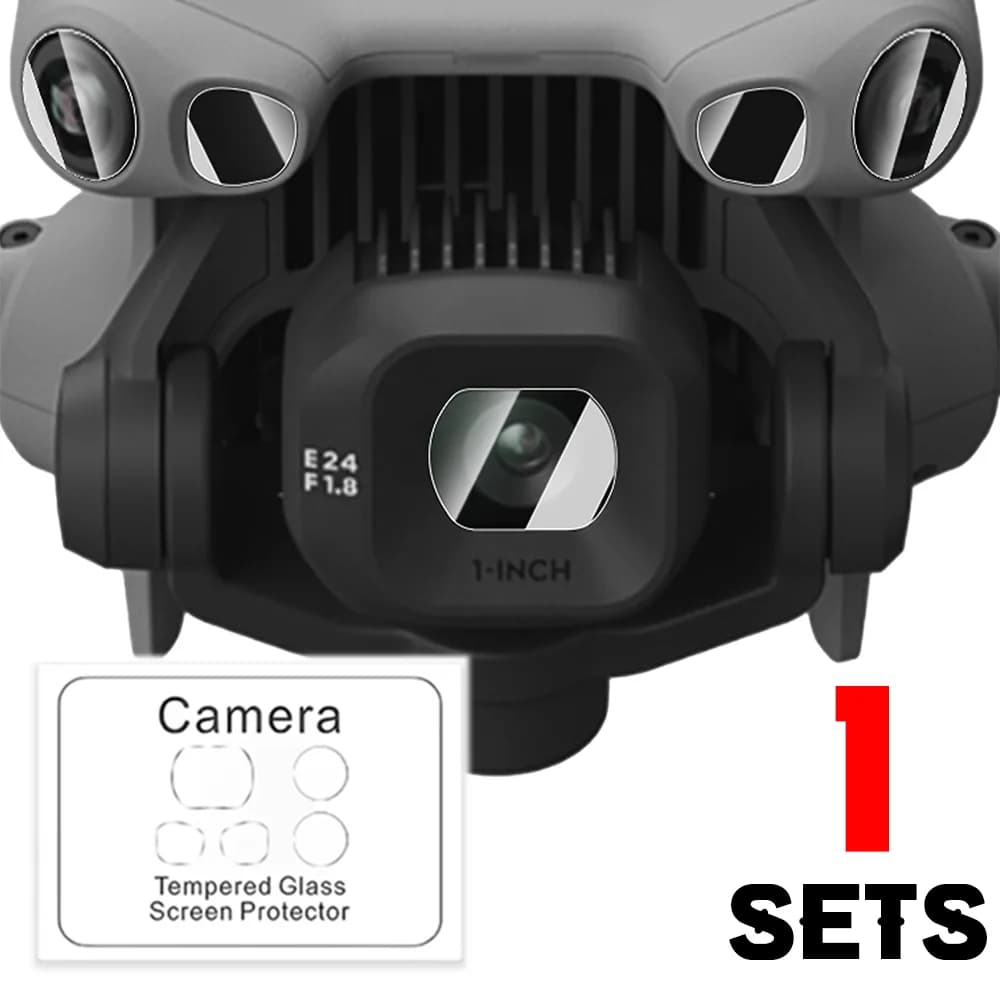 3/1 ensembles pour DJI Mini 5 Pro Drone caméra HD verre trempé anti-rayures Film de protection pour 