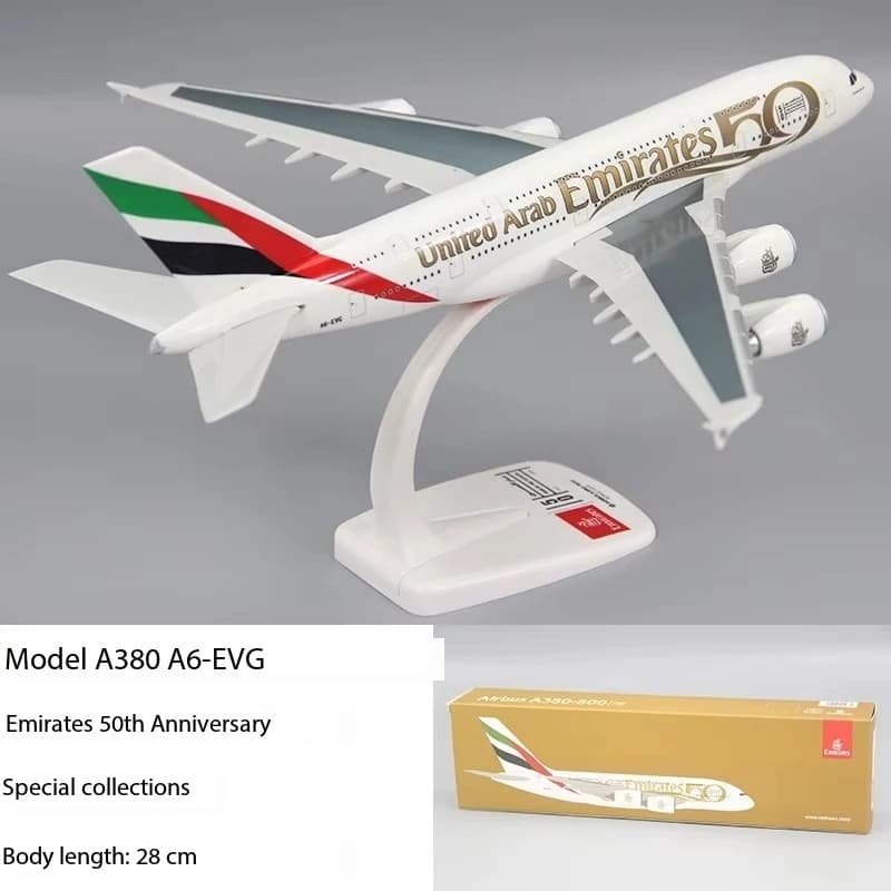 Nouvelle collection d'avions en modèle réduit à l'échelle 1/250, série A380 Emirates Airline des Émi