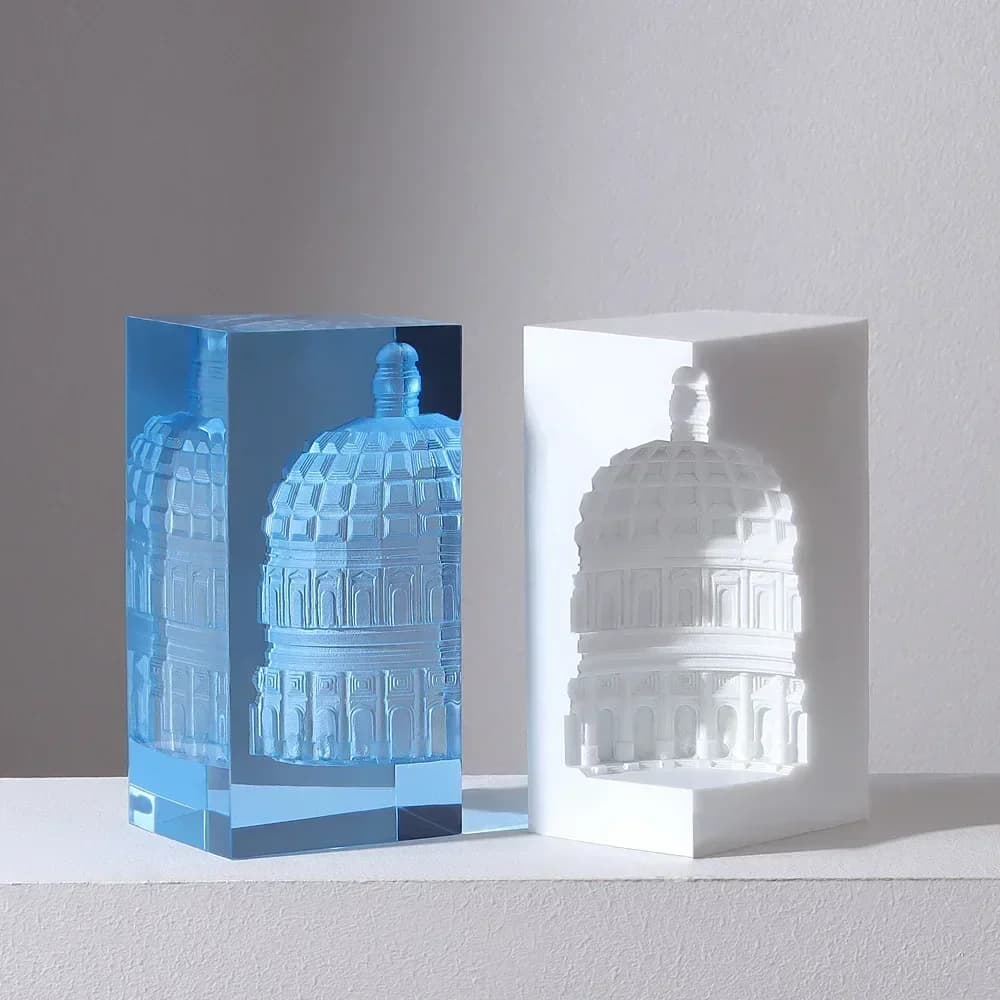 Nouveau moule en silicone dôme de style européen S-M, moule en relief Panthéon romain, moule en rési