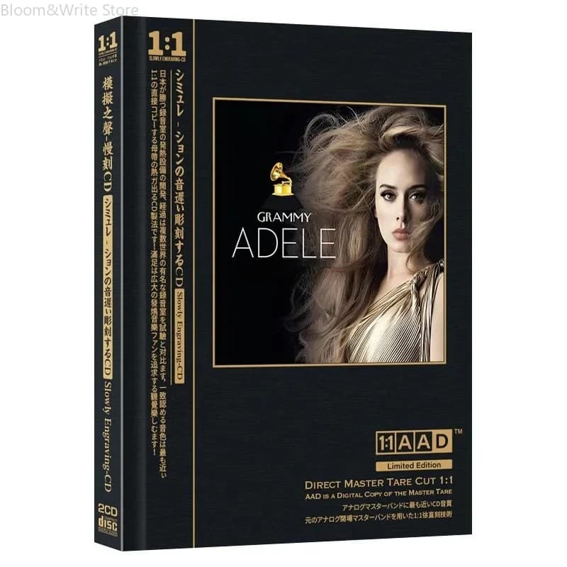 A-Adele Édition Limitée 1:1 AAD CD Direct-to-Disc, Coffret Double Disque, Comprenant des Succès Clas