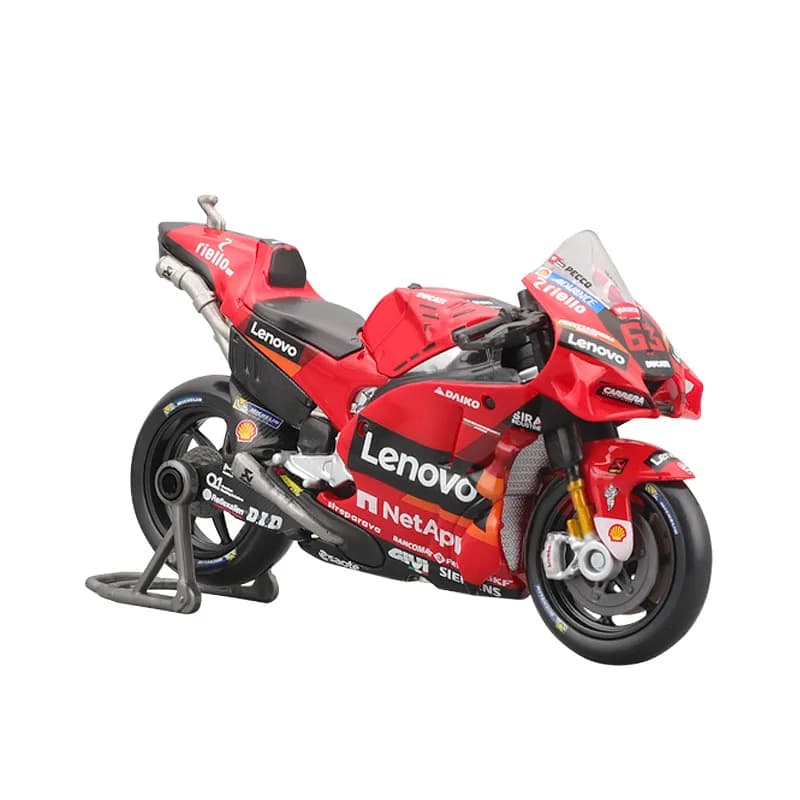 En Stock Nouveau Maisto 1:18 Moto Gp Ducati Lenovo Team 2024 # 1 # 23 alliage Miniature moulé sous p