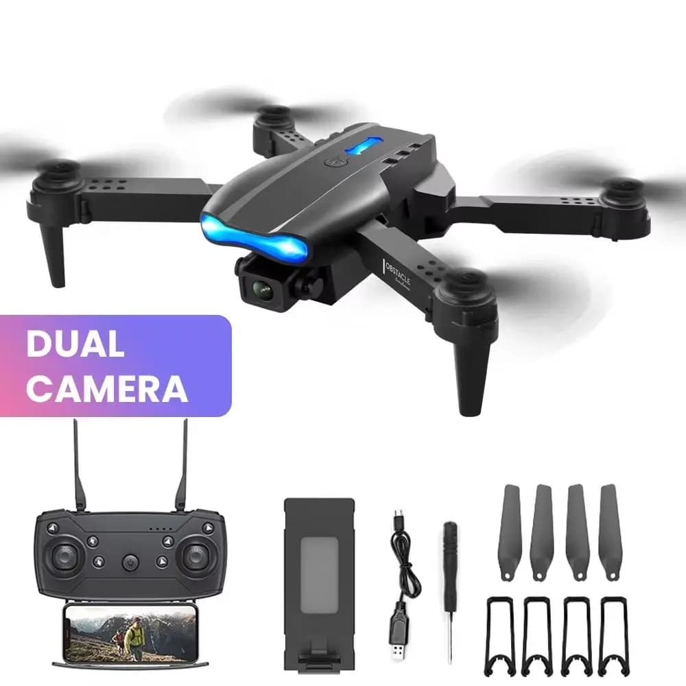 Drone pliable K3 Pro E99 avec caméra grand Angle HD 4K, WIFI, Mode de maintien d'altitude, quadrirot