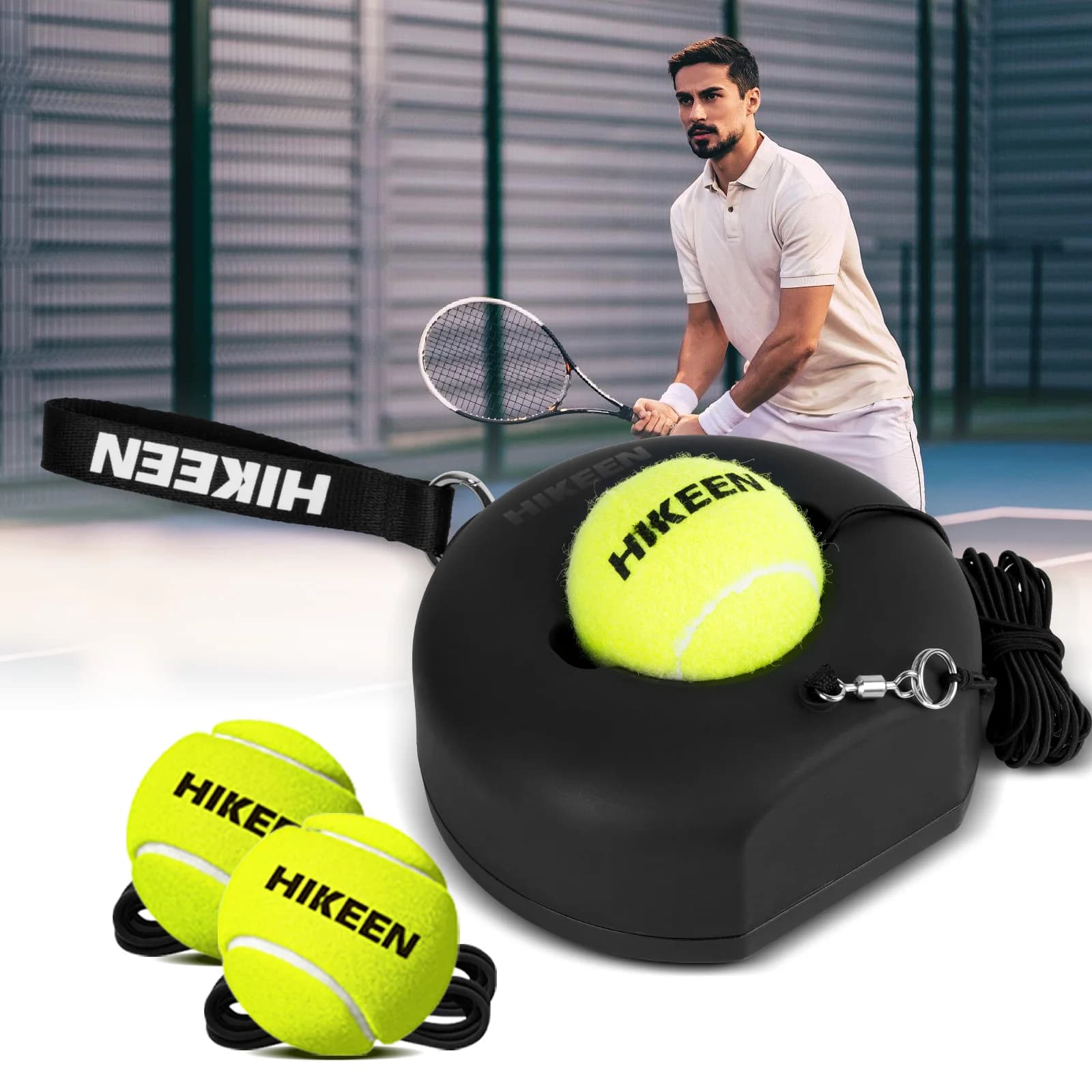 Raquette de padel Hikeen en fibre de carbone et de verre avec noyau en mousse EVA, raquette de padel