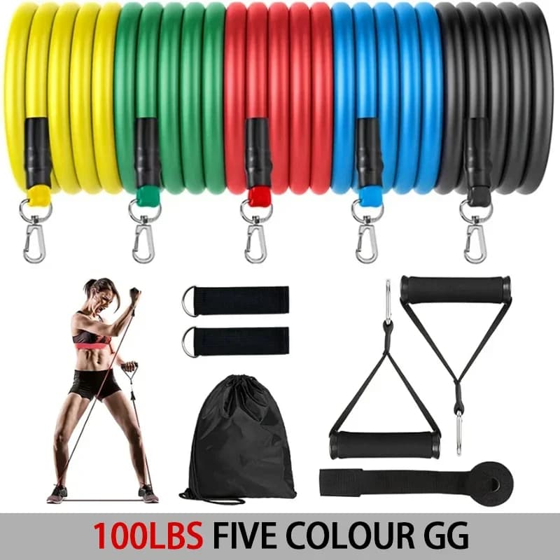 Équipement de fitness pour débutants, bandes de caoutchouc d'exercice, bandes de résistance légères,