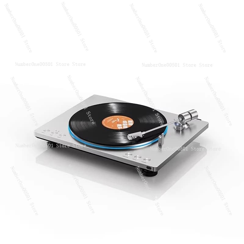 TT13 Tourne-disque Bluetooth vintage, lecteur de disques vinyles, système Hi-Fi stéréo, transmission