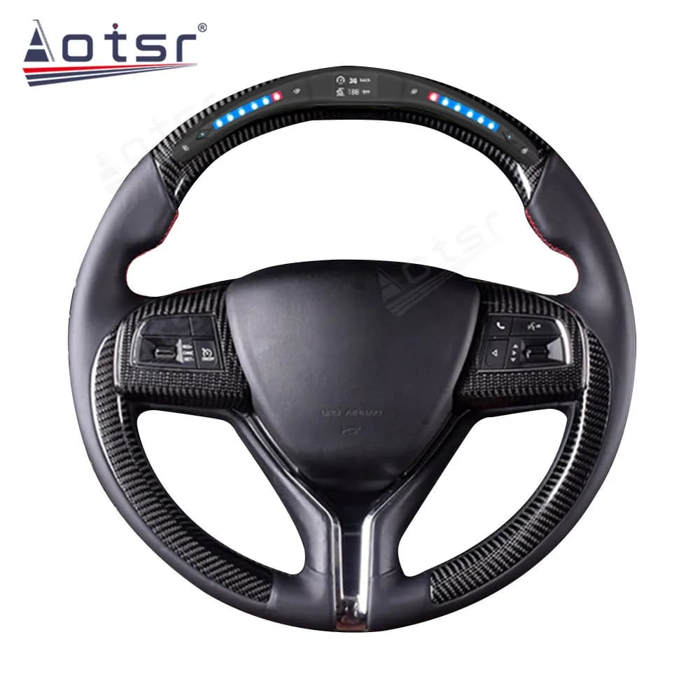 Accessoires de modification Automobile pour volant Maserati Genral Racing avec lumières LED