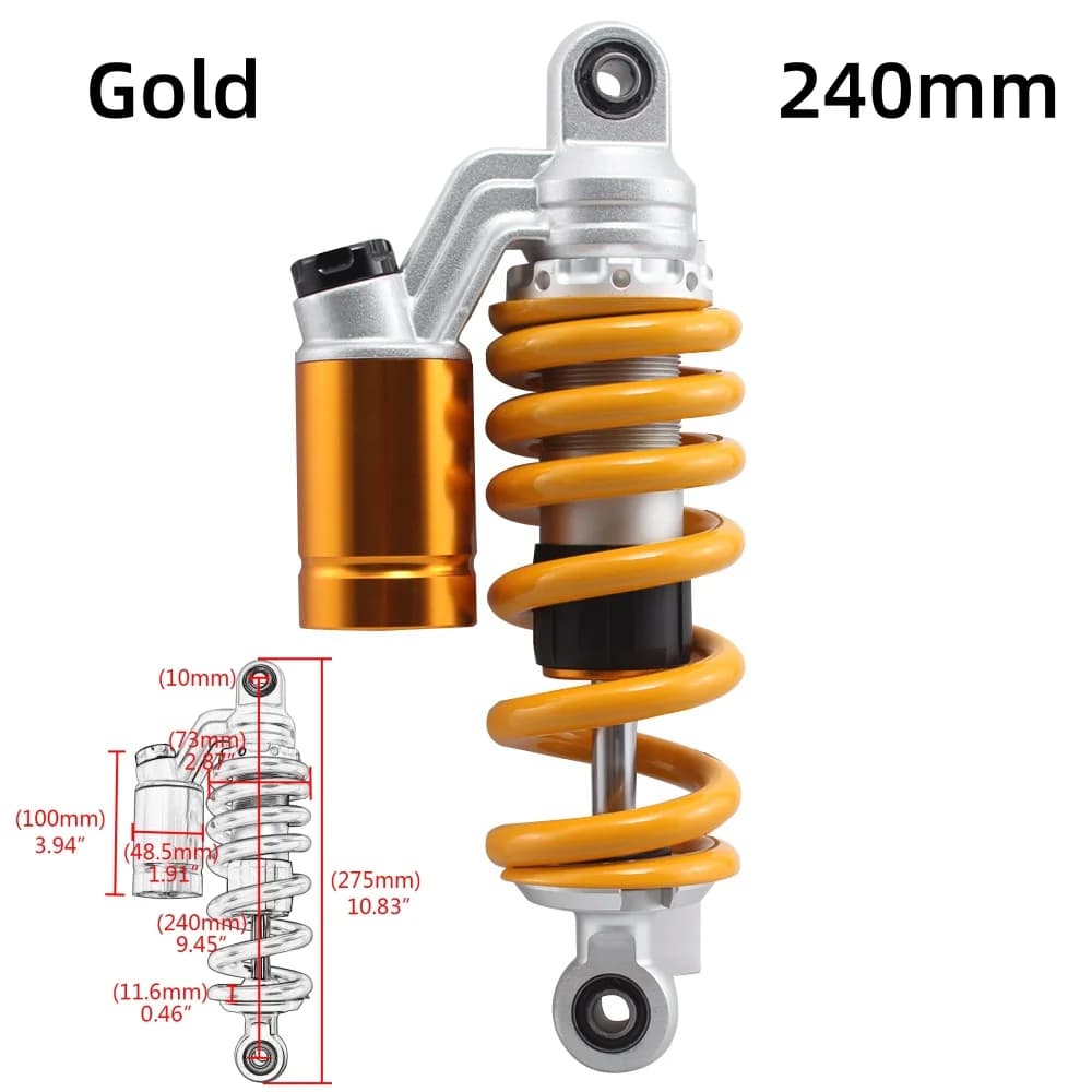 Suspension Arrière de Moto, Amortisseur à Air à Ressort Réglable, pour Honda MSX125 Grom SF D343 Bik
