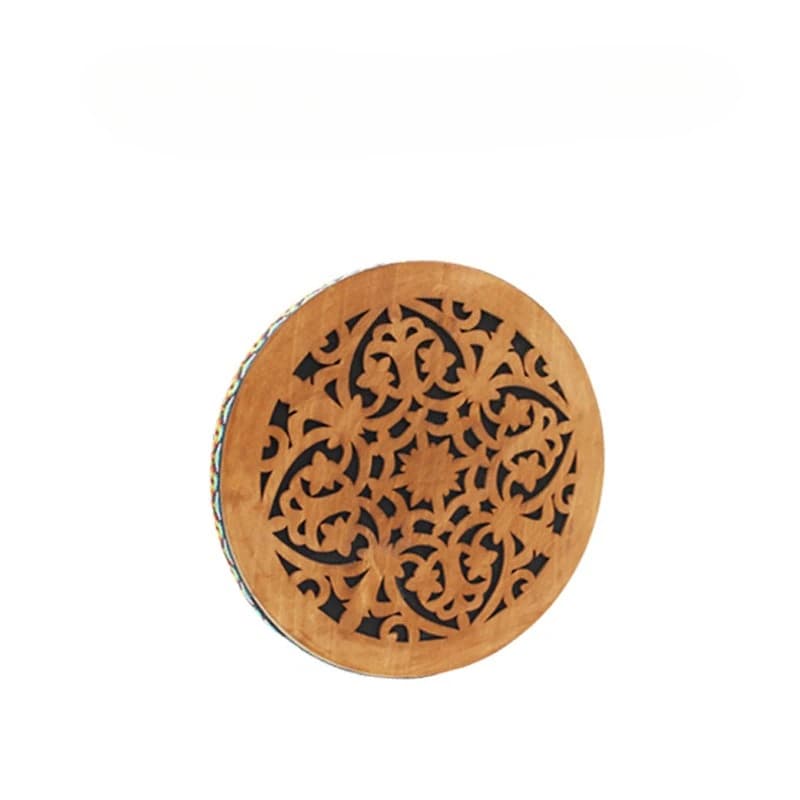 Tambour à ruisseau professionnel en bois, tambour de méditation pour débutants, pratique, tambour Po