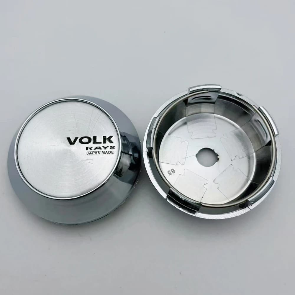 4 pièces JDM 60mm 64mm 65mm 68mm 69mm rayons Volk Logo de course emblème capuchons centraux de roue 