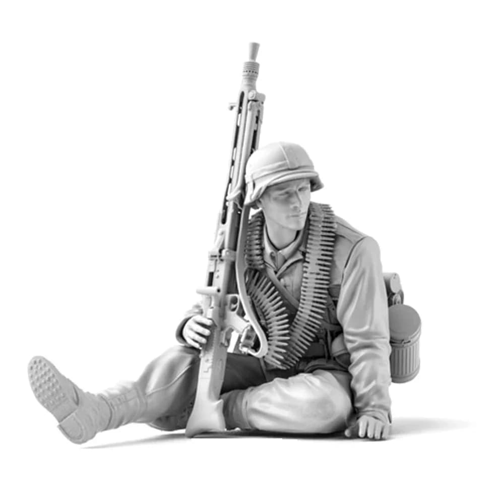 1/16 Infantry MG42 Gunner, GM, figurine de soldat en résine, thèmes militaires, kit non assemblé et 