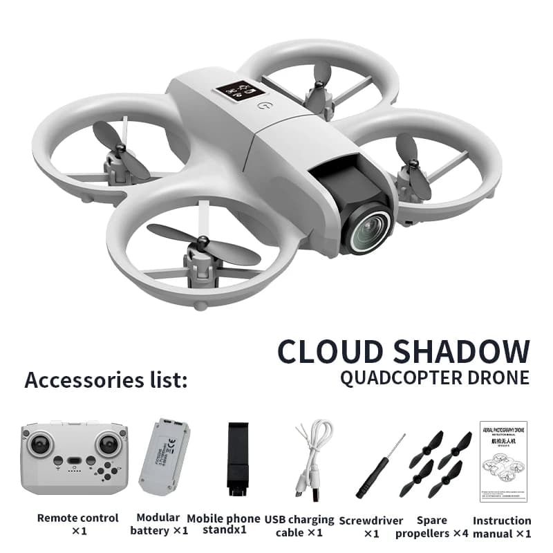 Nouveau H135 Mini Drone WIFI FPV Hover 4K HD caméra professionnelle poche lumières colorées Dron Rc 