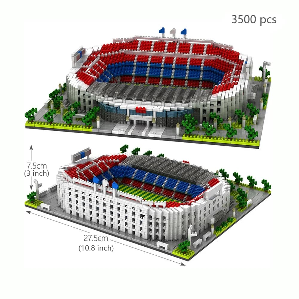 Malag – ensemble de blocs de construction de stade de Football, modèle 3D Ultra détaillé, Kit de con