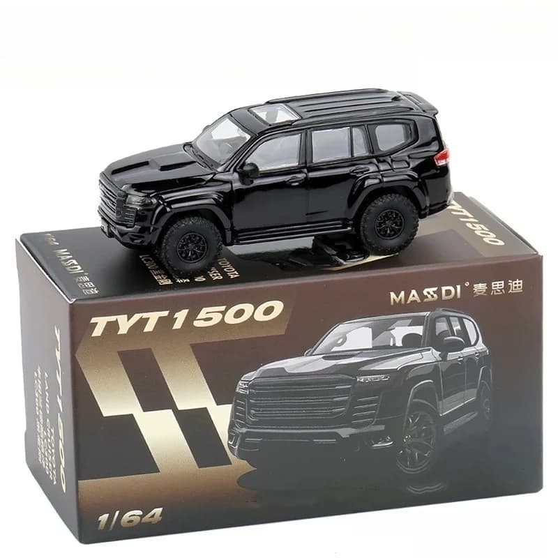 MASDI 1/64 LC300 noir et gris King Kong Land Cruiser modèle de voiture tout-terrain en alliage