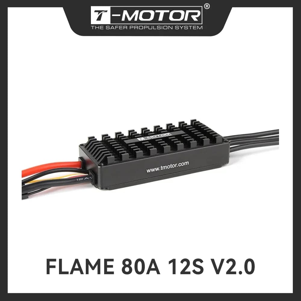 ESC de drone multirotor T-MOTOR FLAME 80A 12S V2.0 6-12S adapté aux moteurs P80 U11II MN705S MN805S 