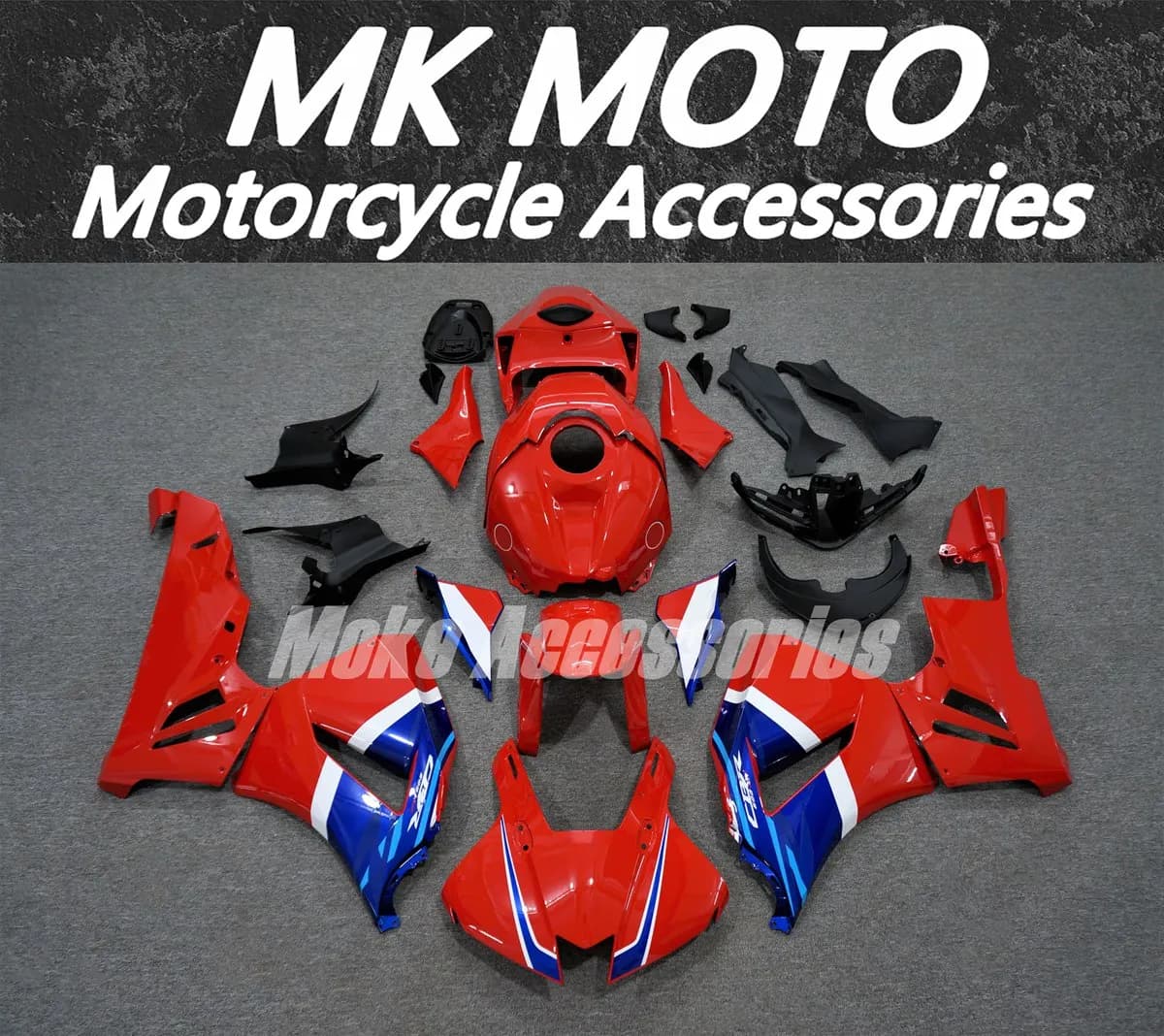 Moke moto Kit de carénages de moto adapté pour Cbr600rr 2024 2025 ensemble de carrosserie ABS Inject