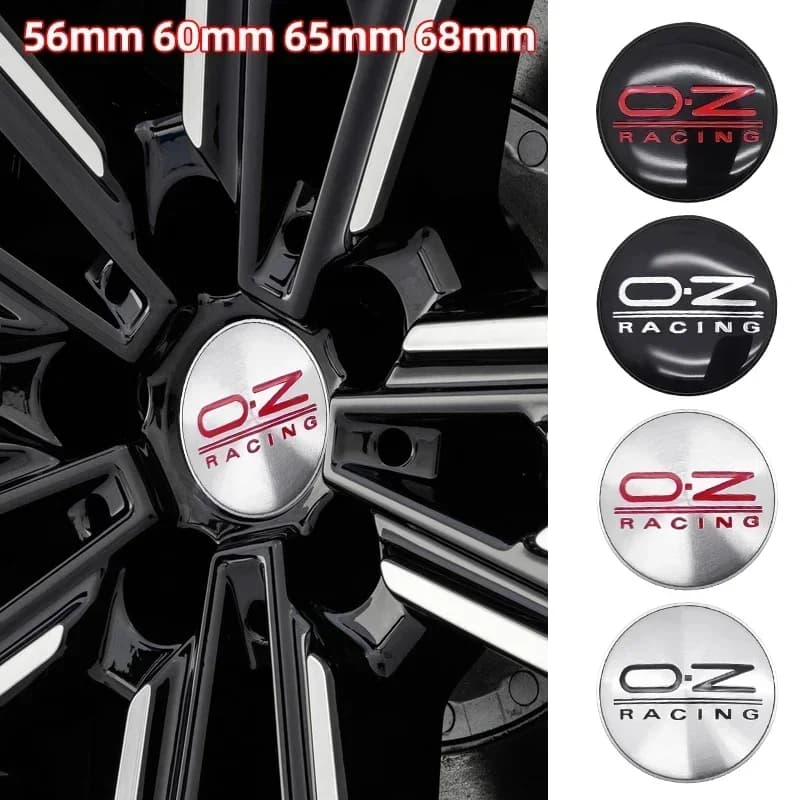 4 pièces 56mm 60mm 65mm 68mm Cache-moyeux de roue de voiture avec logo pour jantes OZ RACING/BBS/Ope