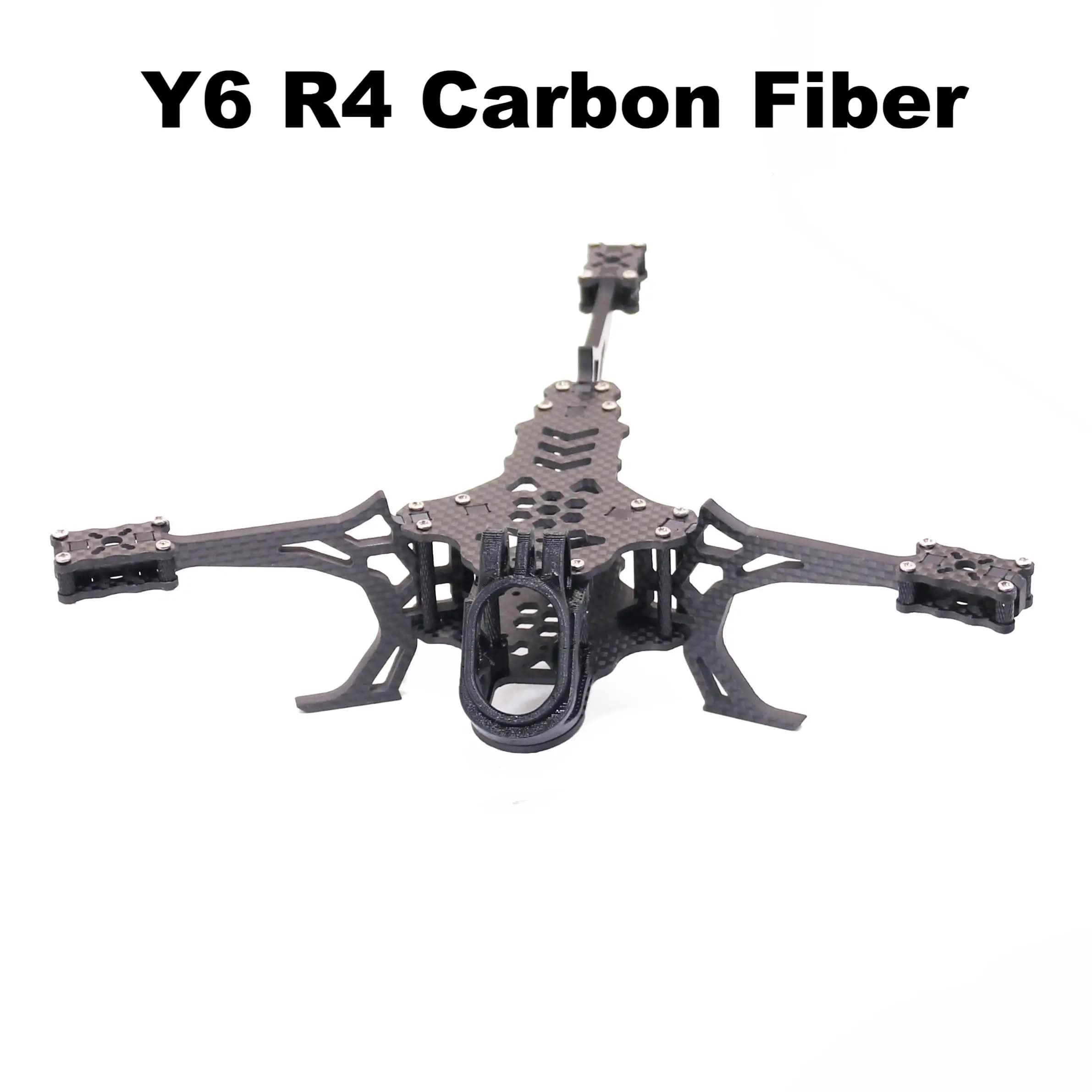 Kit de châssis de drone FPV Y6R4 4 pouces en fibre de carbone, drone de course quadricoptère freesty