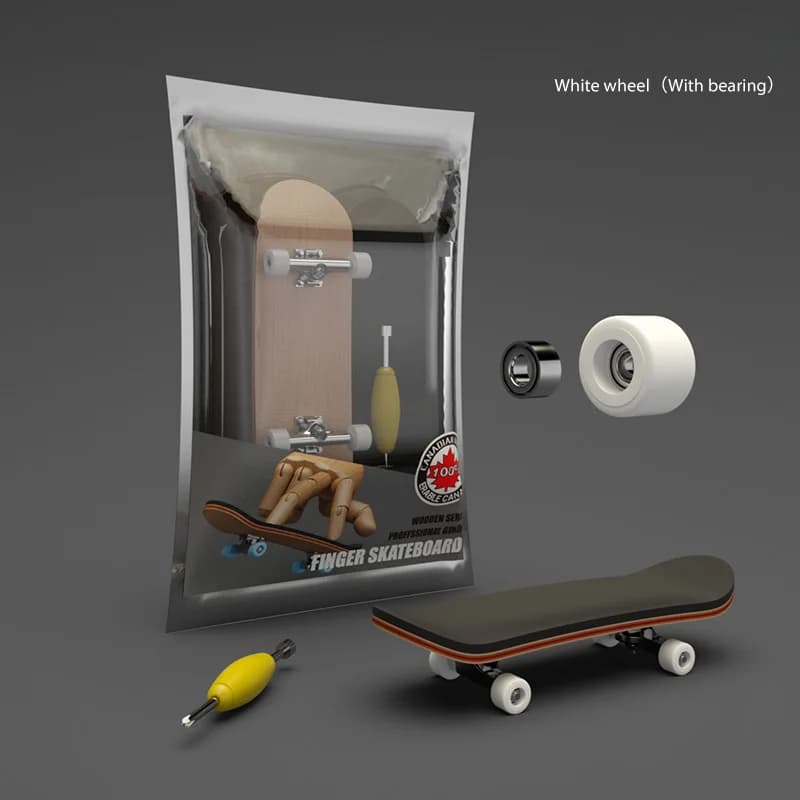Skateboard professionnel à cinq couches, roulement en bois d'érable, roue en alliage, bout des doigt