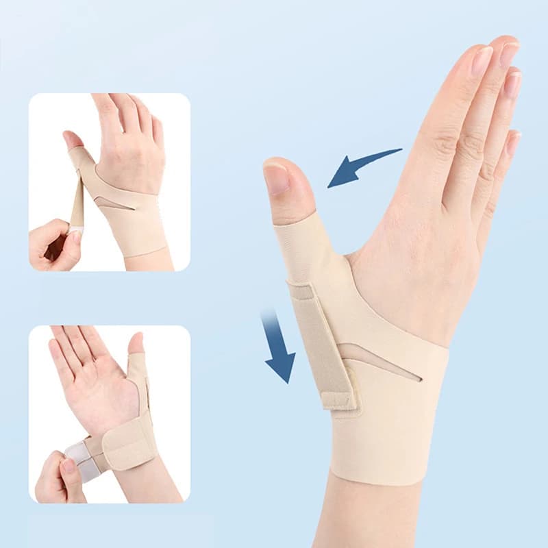 [H] 1 pièce Attelle de pouce et stabilisateur de poignet, Soulagement de la douleur, pour main droit