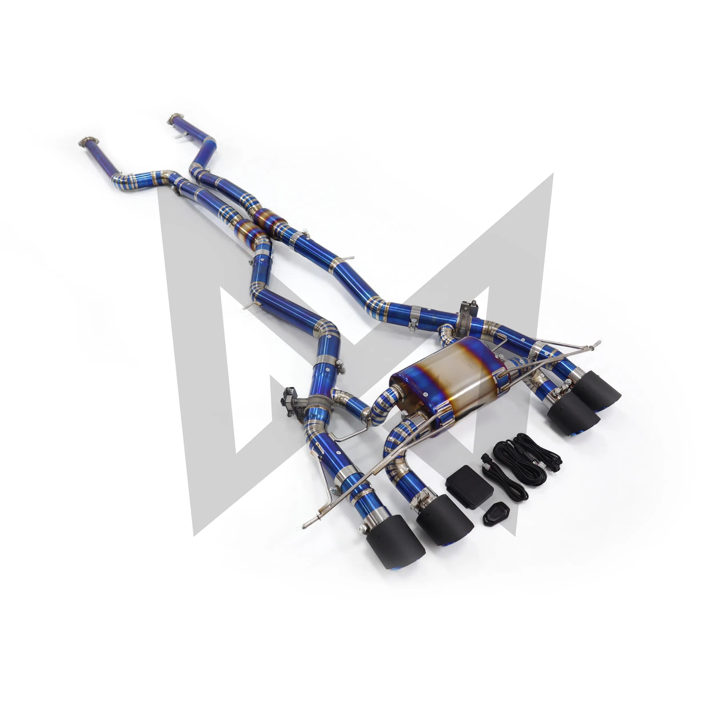 Catback de course en titane bleu cuit pour BMW M2 G87 3.0T 2022+ | Silencieux à haut débit | Tuy