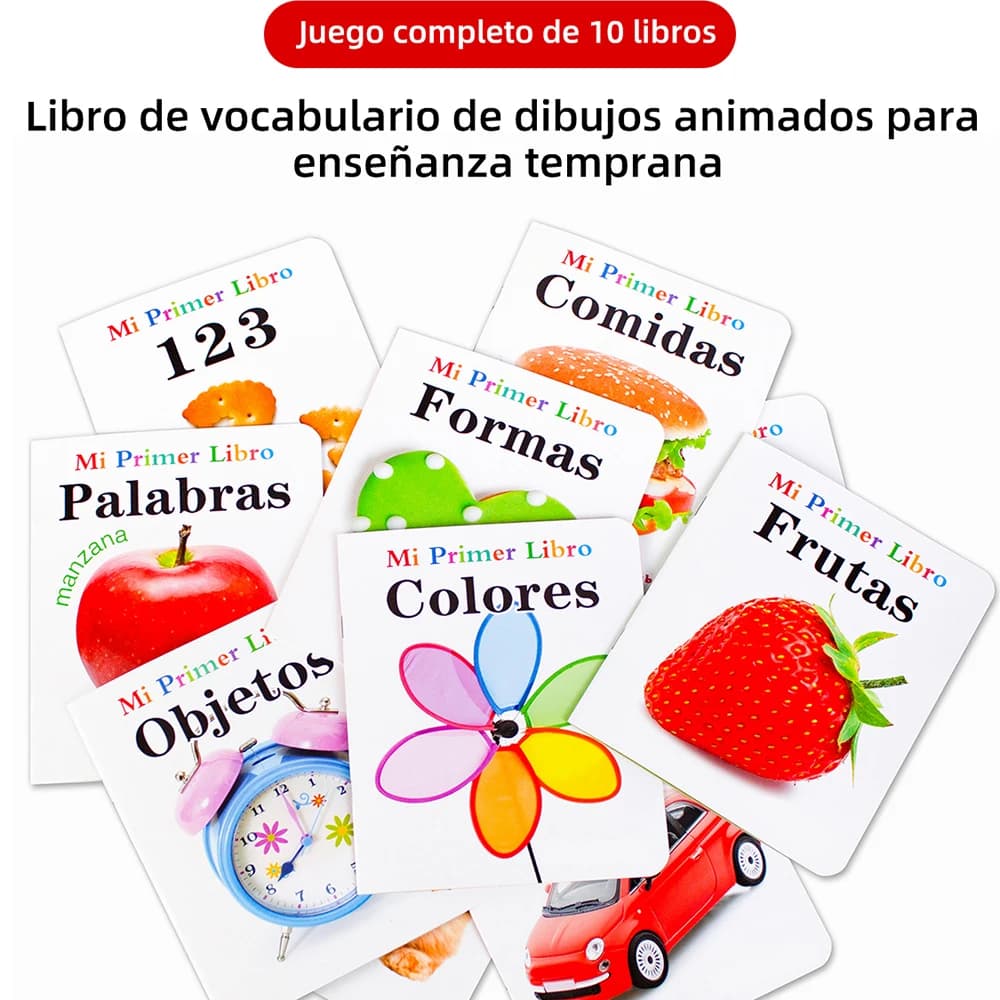 Mon premier livre - Collection de 10 livres d'images |   Cartes mémoire pour enfants : Cadeaux pour 