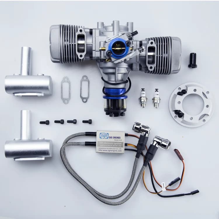NGH GT70 70cc moteur double essence 2 temps, pour avion RC à voilure fixe et rotatif