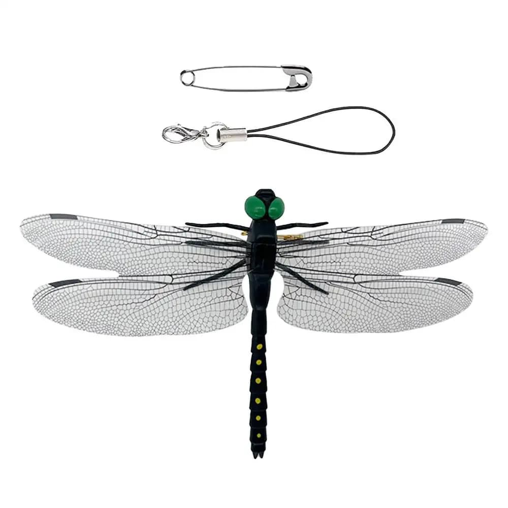 Simulation d'insecte libellule, répulsif de moustiques, ornements suspendus d'extérieur, modèle réal