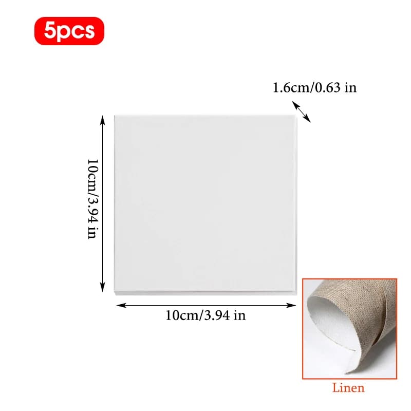 Cadre en bois pour dessin sur toile vierge, planche de peinture au lin, fournitures d'art pour enfan
