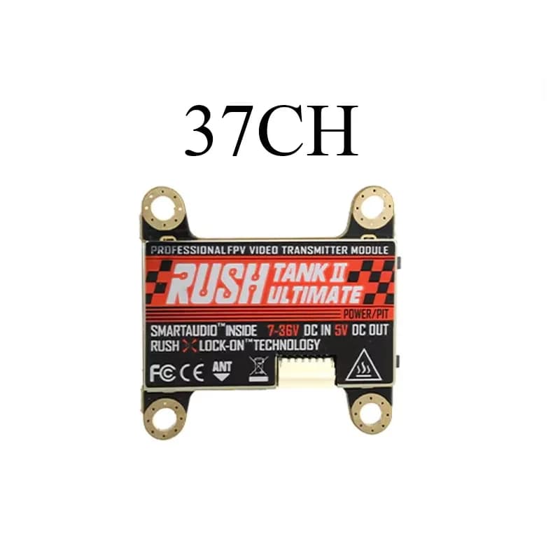 RUSHFPV RUSH Tank II Ultimate VTX 5.8G 48CH RaceBand Pitmode 25mW 200mW 500mW 800mW Réglable pour Dr