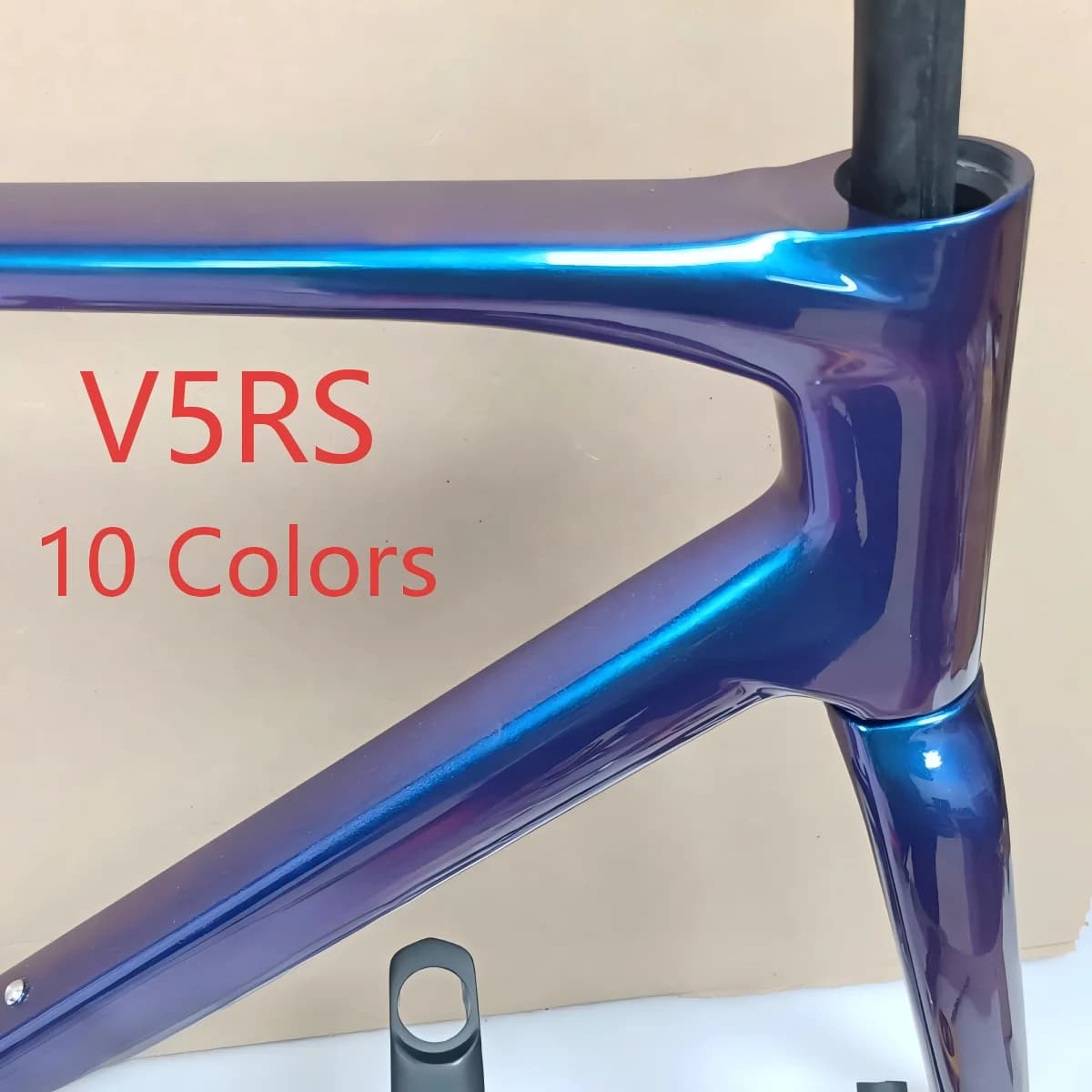 Nouveau cadre de vélo de route V5RS en carbone, léger, avec passage de câbles interne complet