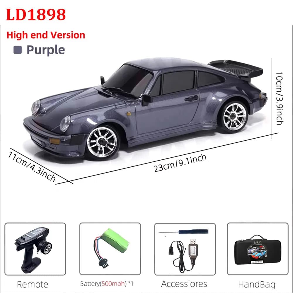 LDRC LD1898 RC voiture 1/18 professionnel RC dérive télécommande voiture Gt 911 voitures à grande vi