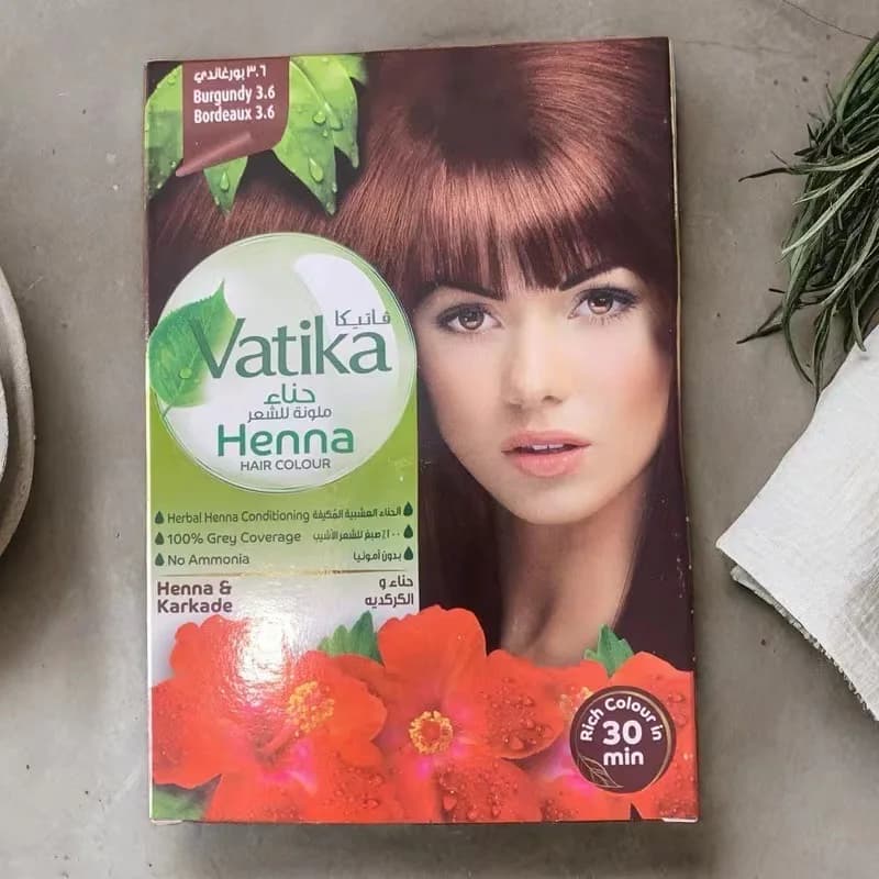 Poudre de teinture capillaire au henné d'inde, Kit de teinte pour sourcils au henné naturel pur, idé
