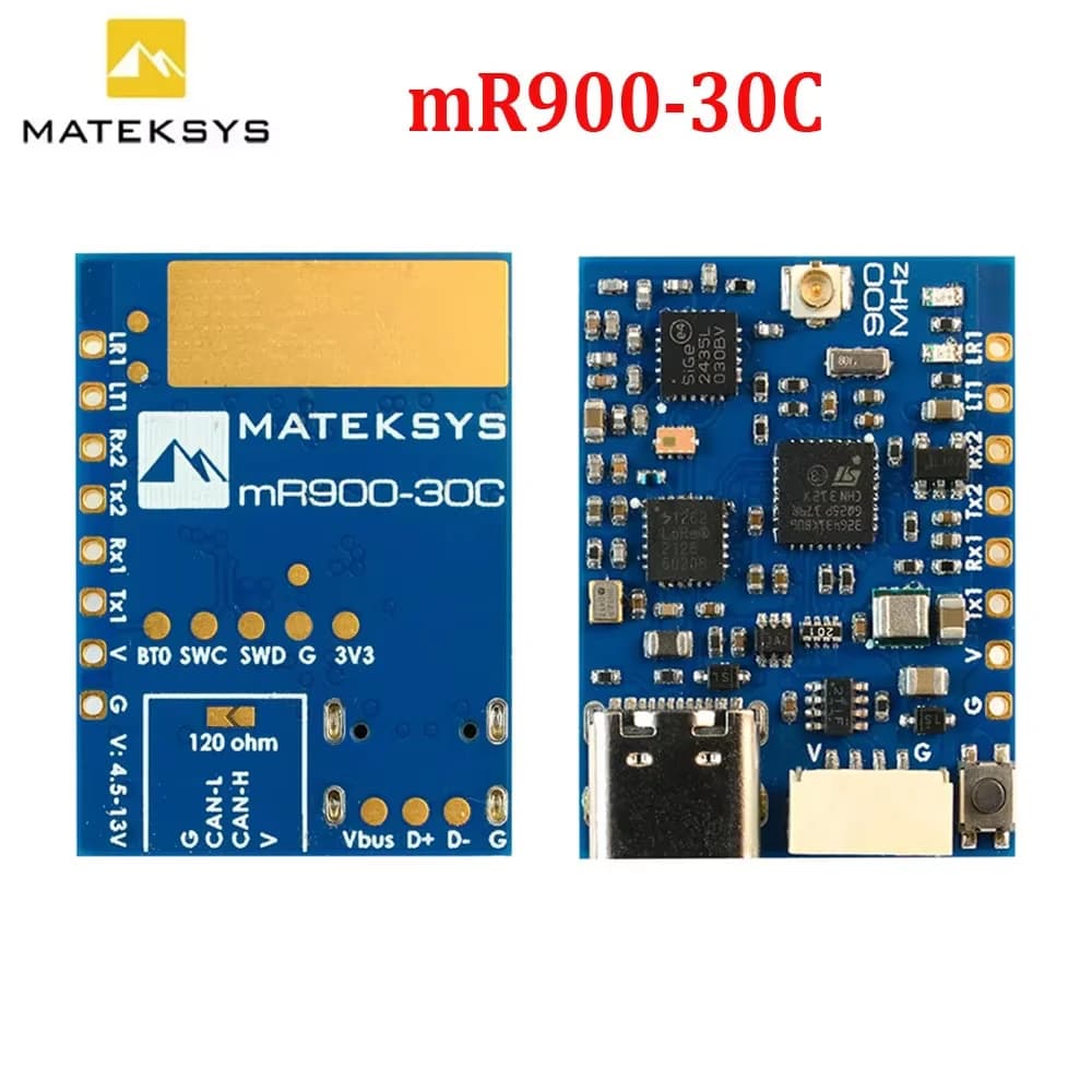 Récepteur MATEK Mateksys mR900-30C mLRS MAVLink 900M CAN, module LoRa longue portée 30dBm pour drone