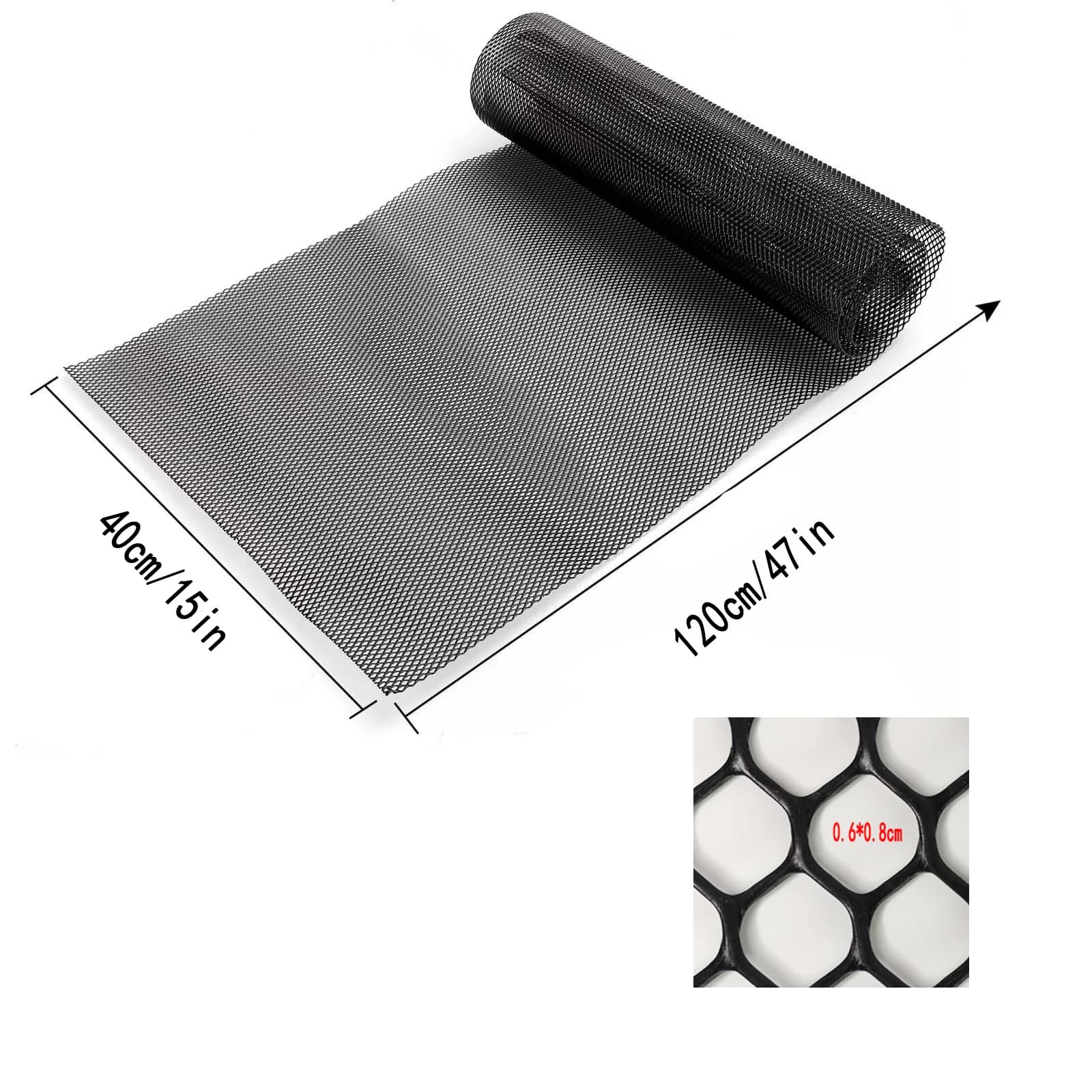 Grille de pare-chocs universelle en nid d'abeille pour voiture, en plastique, 120 cm, pour tuning, c
